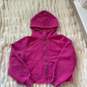 Lululemon Scuba Zip Up in Pink